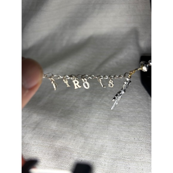 Blue Pearl Religious Rosary Necklace Charm Accents Mother Pray Crown Cross Angel - Picture 3 of 10